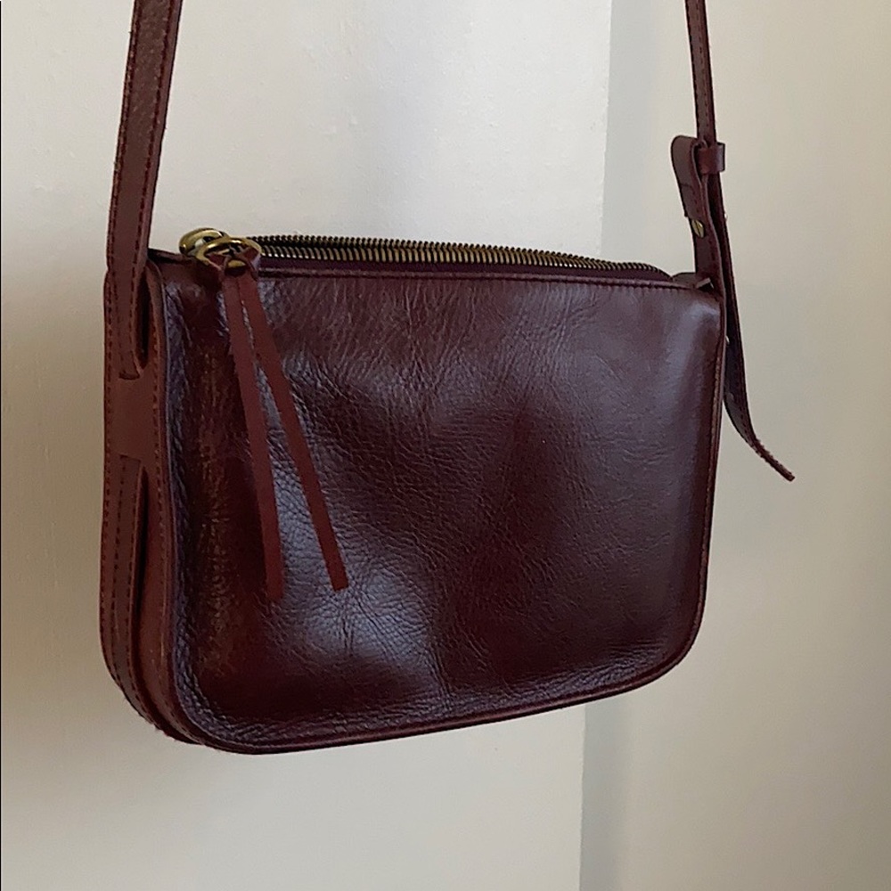 Madewell Leather Simple Crossbody Bag Rusted Twig
